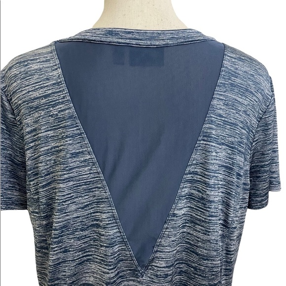 Athleta Womens athletic split side mesh back short sleeve top size medium - Picture 7 of 13